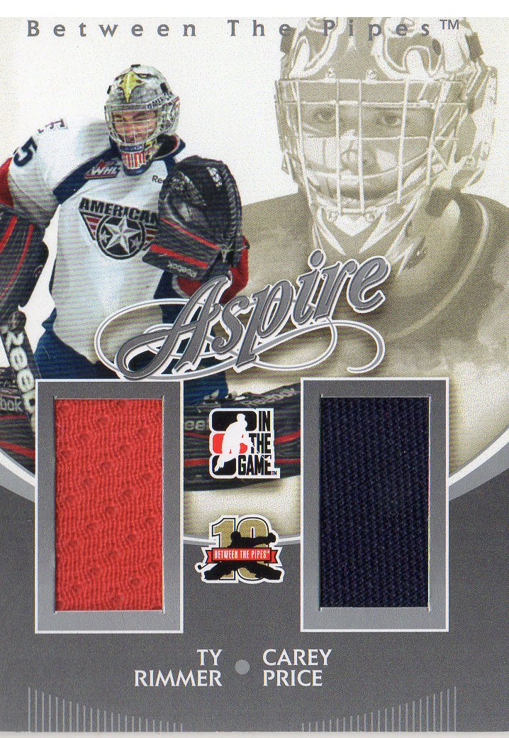 2011-12 Between The Pipes Aspire Jerseys Silver #AS26 Ty Rimmer/Carey Price