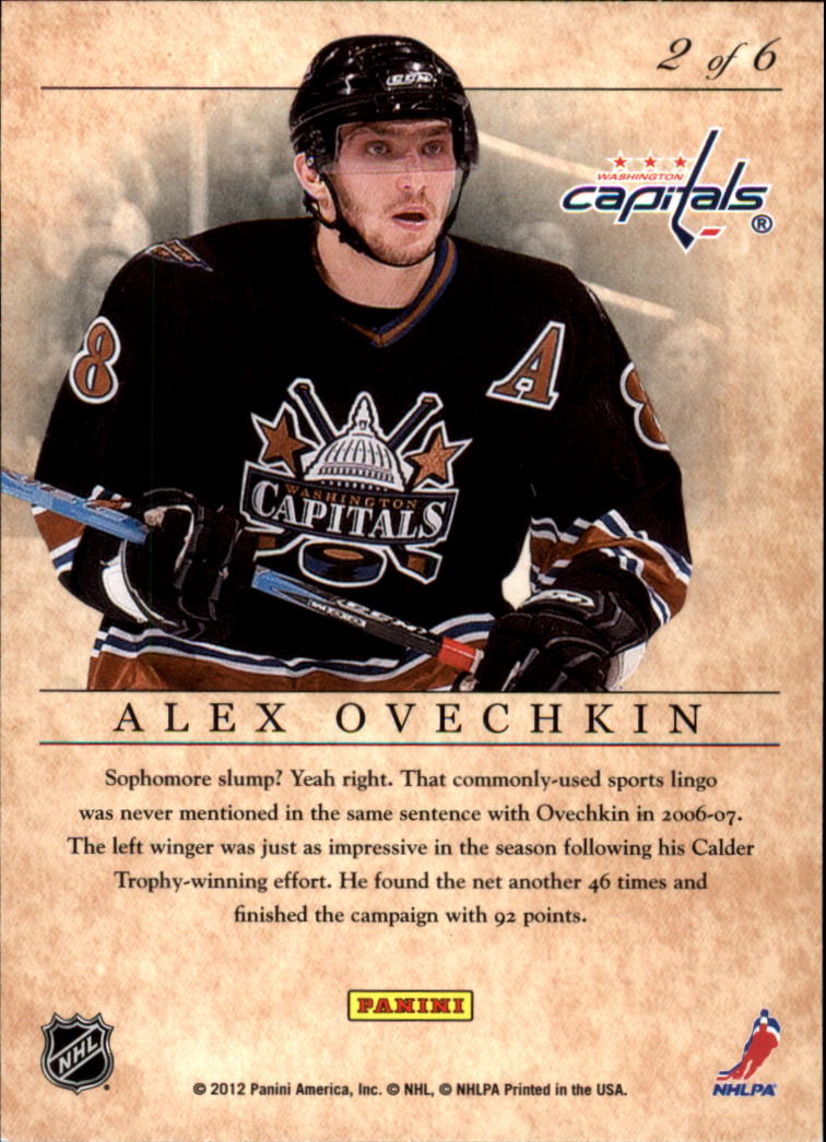 2011-12 Elite Series Alexander Ovechkin #2 Alex Ovechkin back image