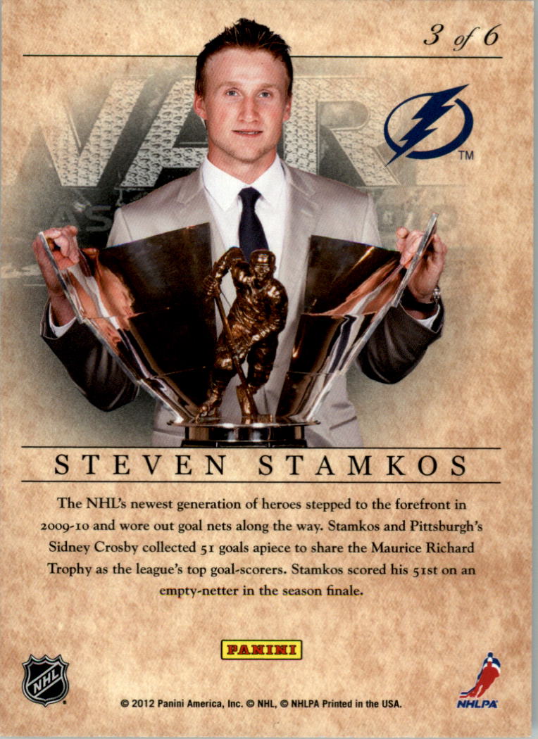 2011-12 Elite Series Steven Stamkos #3 Steven Stamkos back image