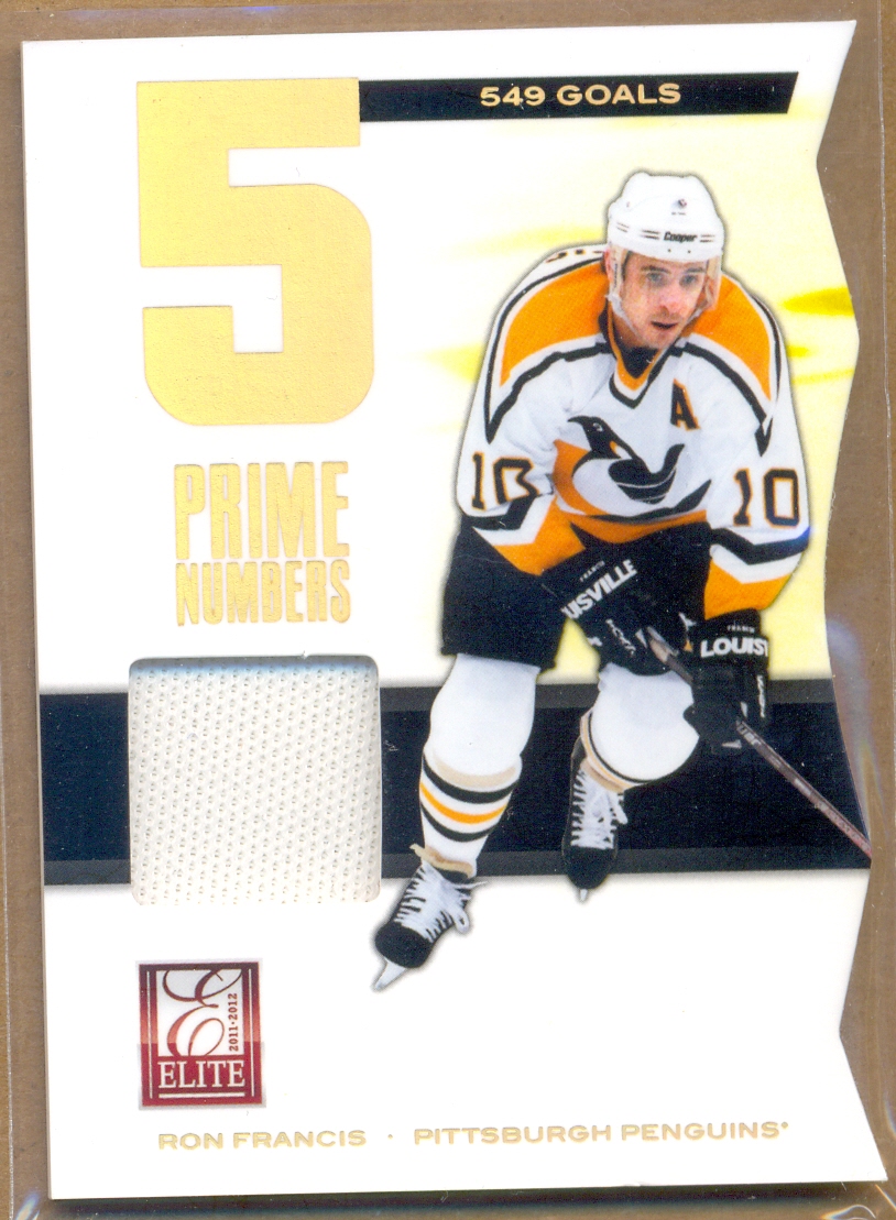 2011-12 Elite Prime Number Jerseys #5 Ron Francis/500*