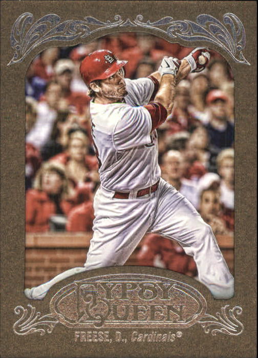 2012 Topps Gypsy Queen Framed Gold #197 David Freese