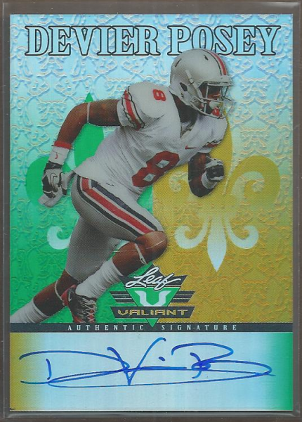 2012 Leaf Valiant Draft #DP2 DeVier Posey