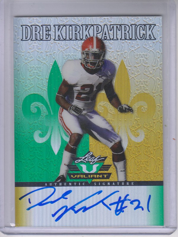2012 Leaf Valiant Draft #DK1 Dre Kirkpatrick