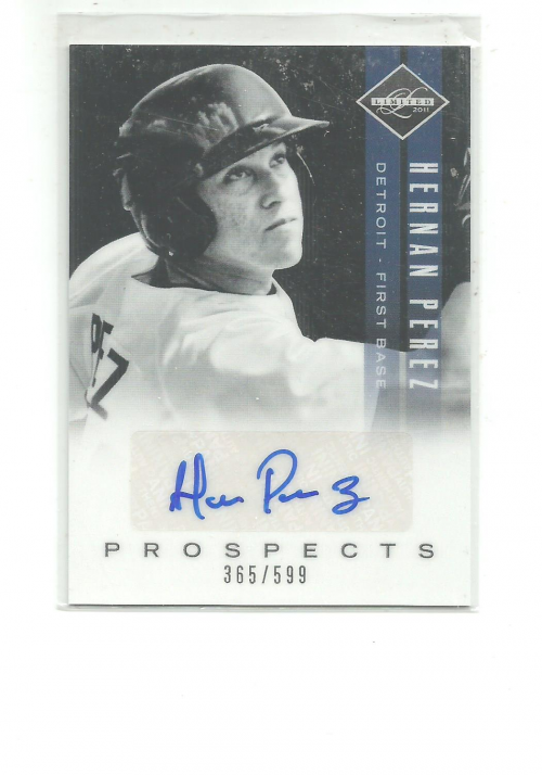 2011 Limited Prospects Signatures #20 Hernan Perez/599