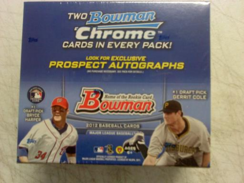 2012 Bowman Baseball Retail Box