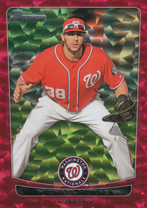 2012 Bowman Baseball "Main Set Silver Ice and Red" Parallel Cards - Picture 31 of 32