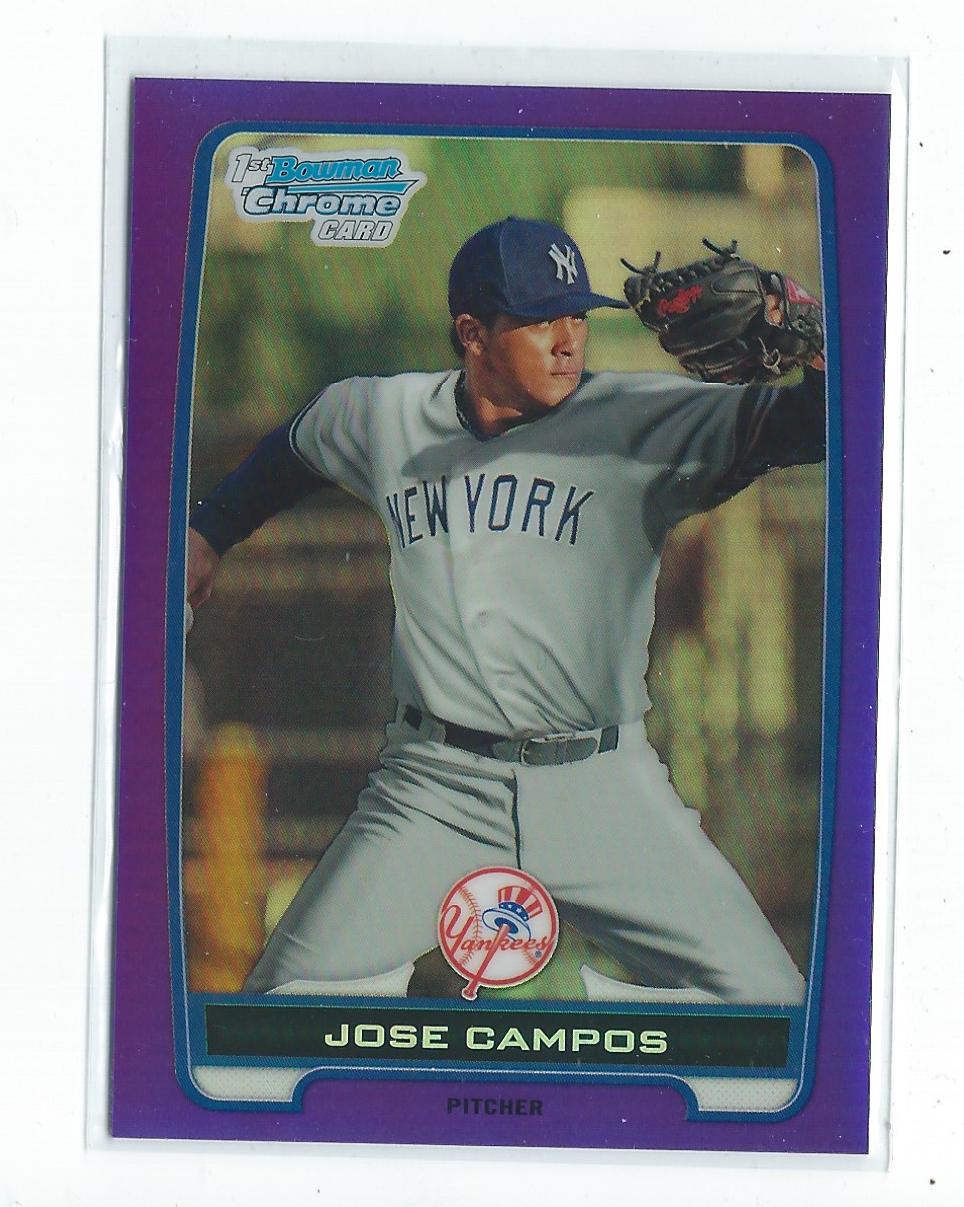 2012 Bowman Chrome Prospects Purple Refractors #BCP15 Jose Campos