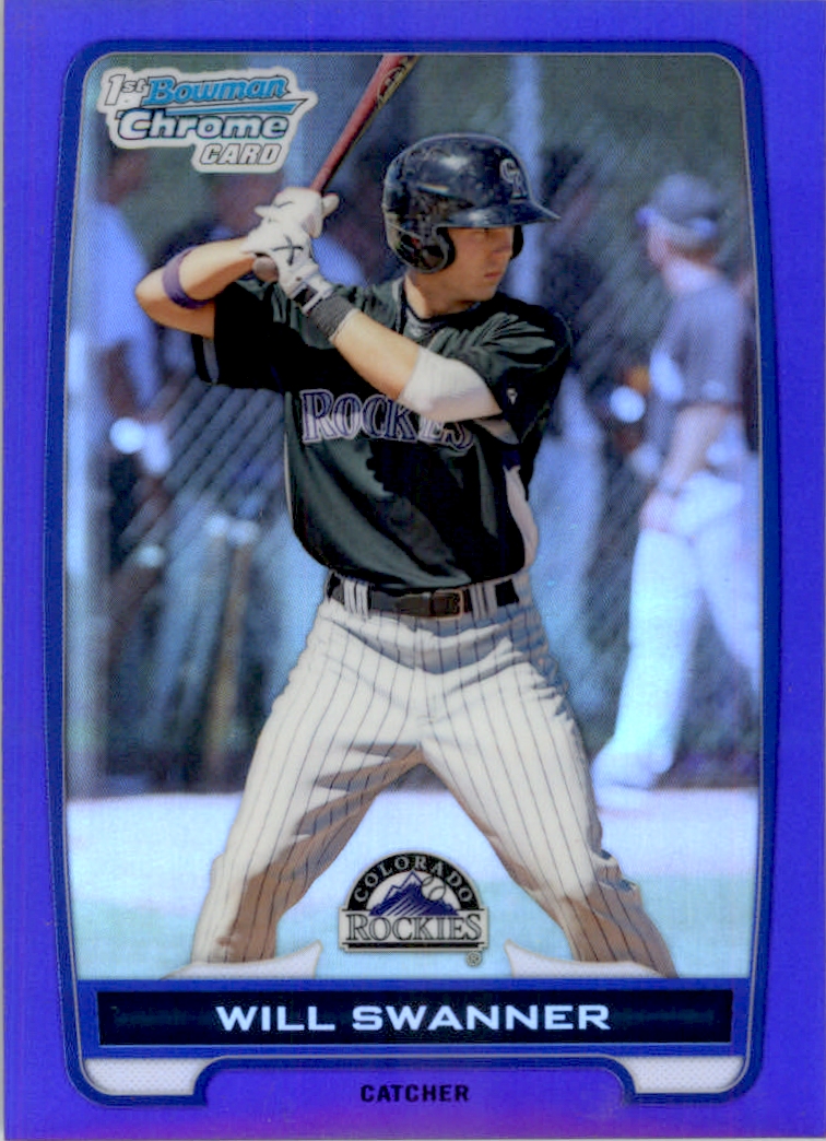 2012 Bowman Chrome Prospects Purple Refractors #BCP73 Will Swanner