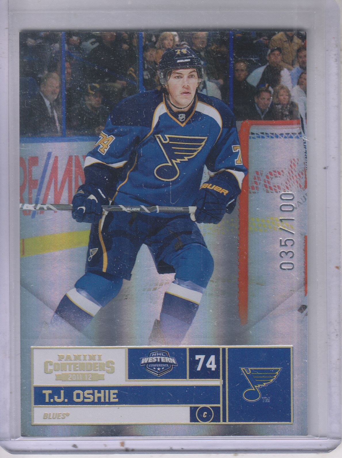 2011-12 Panini Contenders Gold #74 T.J. Oshie