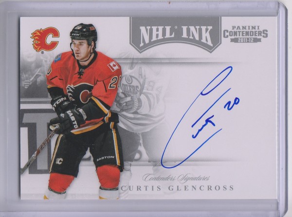 2011-12 Panini Contenders NHL Ink #3 Curtis Glencross