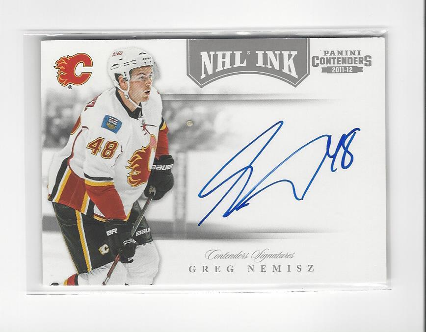 2011-12 Panini Contenders NHL Ink #4 Greg Nemisz