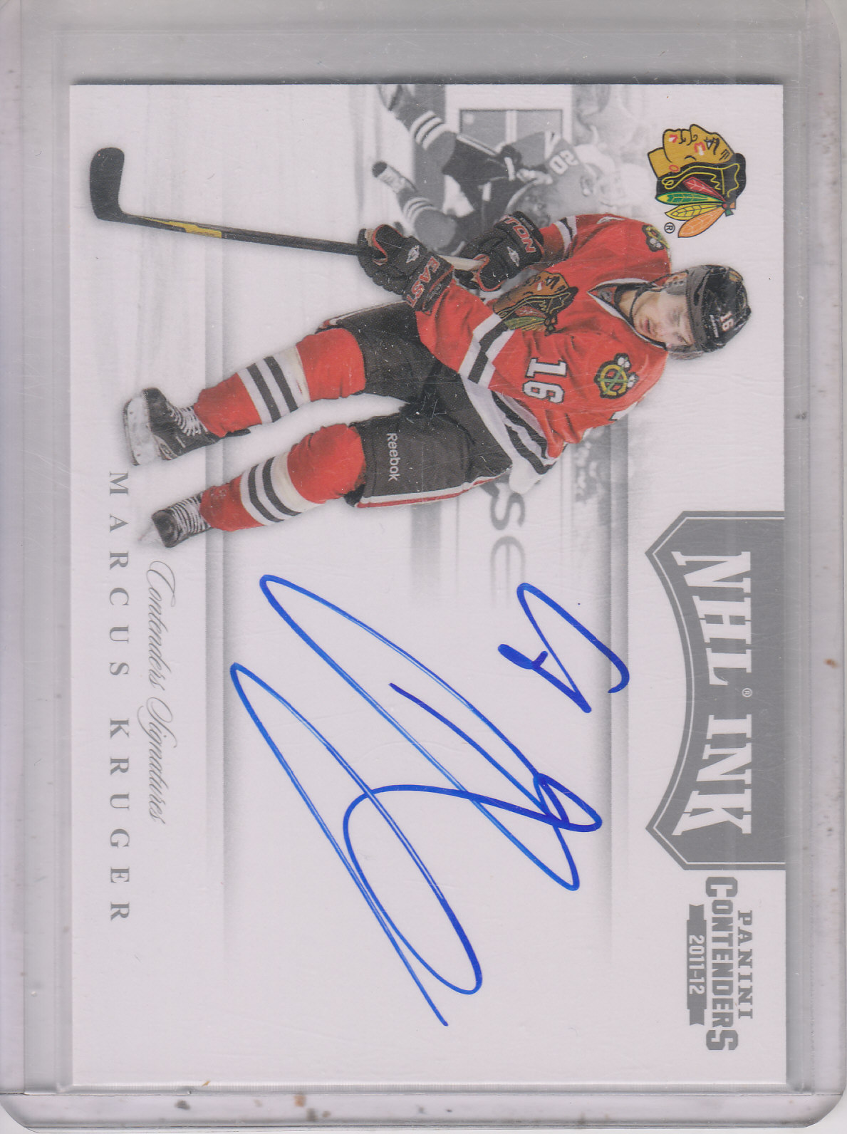 2011-12 Panini Contenders NHL Ink #11 Marcus Kruger