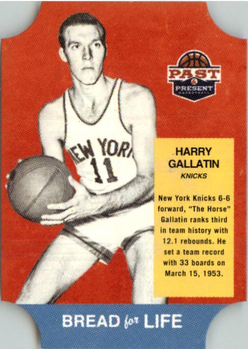 2011-12 Panini Past and Present Bread for Life #11 Harry Gallatin