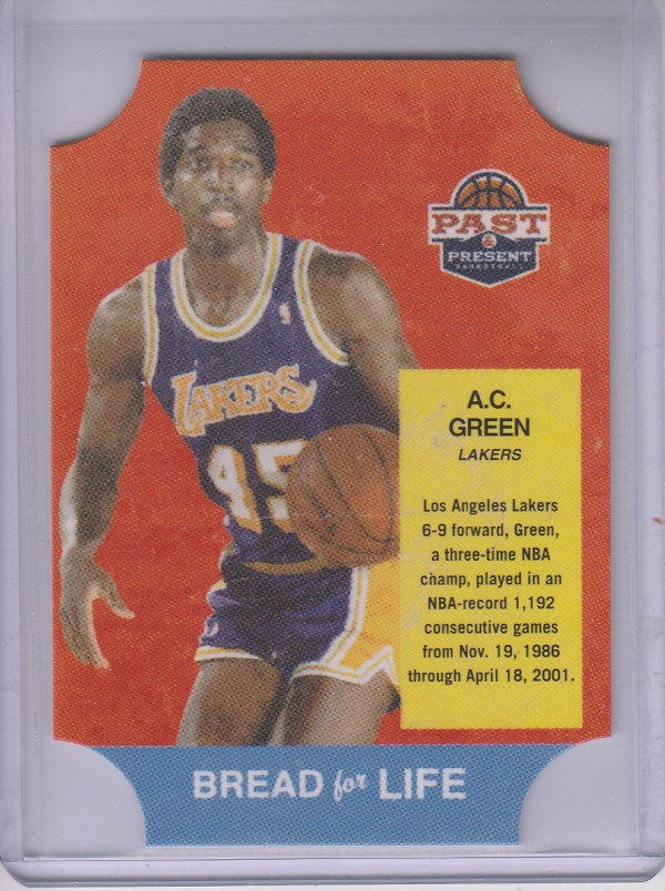 2011-12 Panini Past and Present Bread for Life #12 A.C. Green