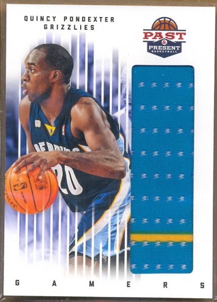 2011-12 Panini Past and Present Gamers Jerseys #68 Quincy Pondexter