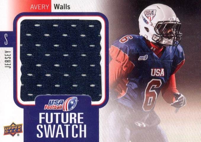 2011-12 Upper Deck USA Football Future Swatch #FS44 Avery Walls