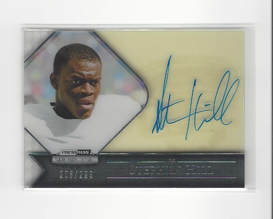 2012 Press Pass Showcase #SCSH Stephen Hill/249*