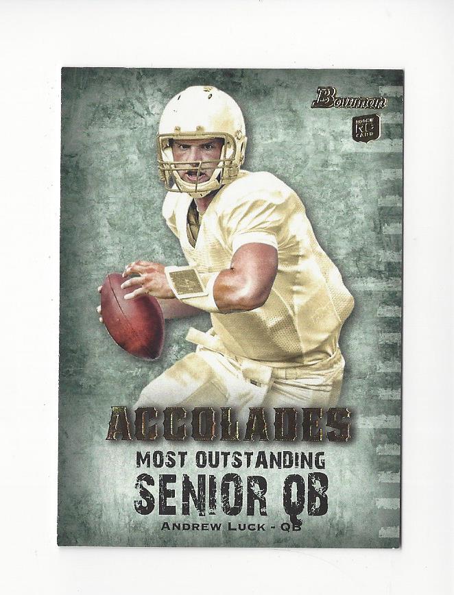 2012 Bowman Accolades #BACAL3 Andrew Luck