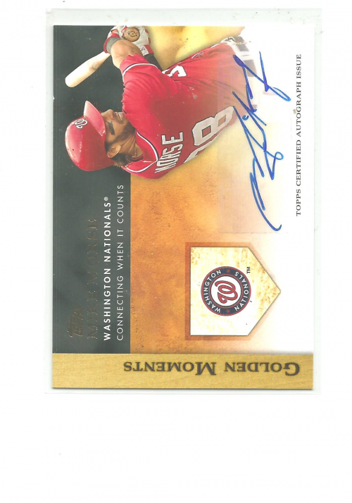 2012 Topps Golden Moments Autographs #MMO Mike Morse S2