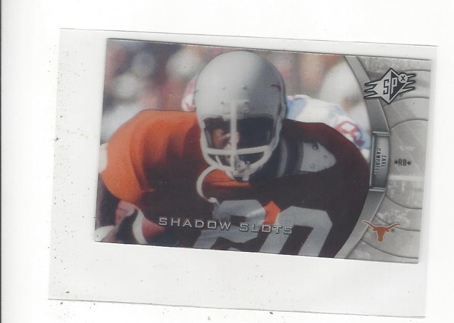 2012 SPx Shadow Slots Pose 3 #EC3 Earl Campbell