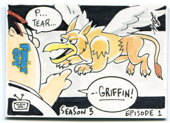 2011 Leaf Family Guy Seasons Three Through Five Sketches #4 Ken Hayashi