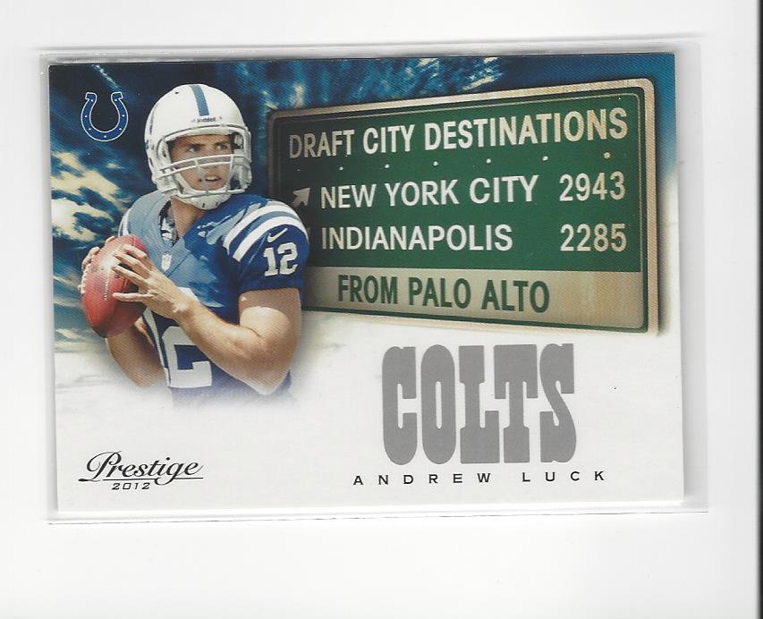 2012 Prestige Draft City Destination #2 Andrew Luck