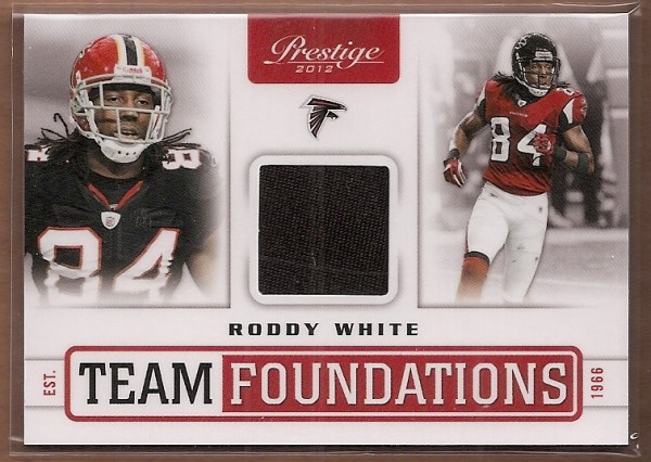 2012 Prestige Team Foundations Materials #30 Roddy White/249
