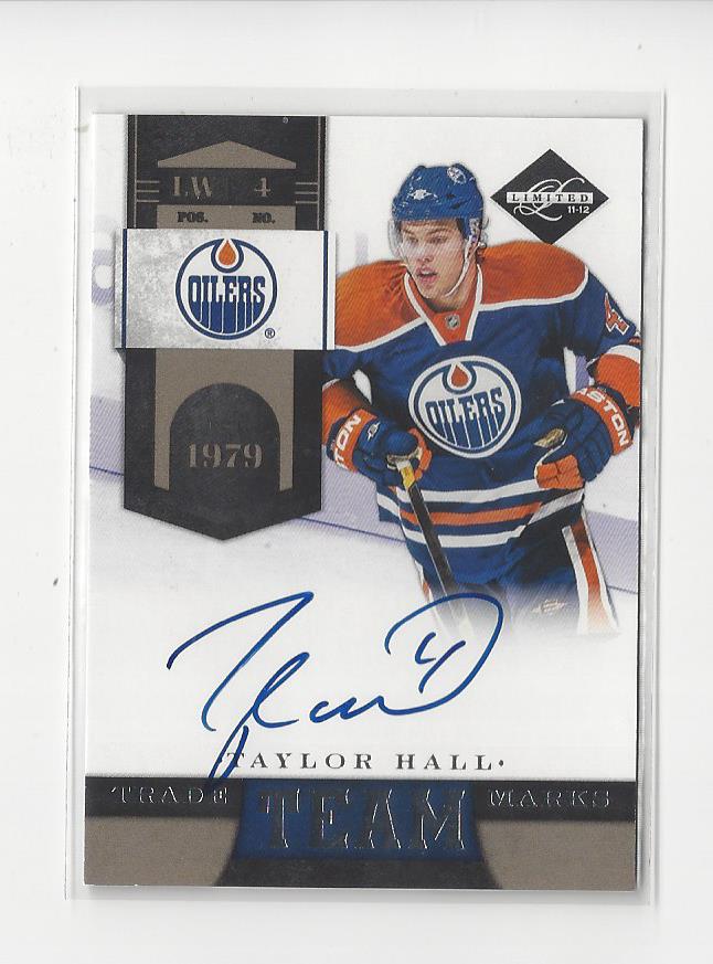 2011-12 Limited Team Trademarks Signatures #1 Taylor Hall/99