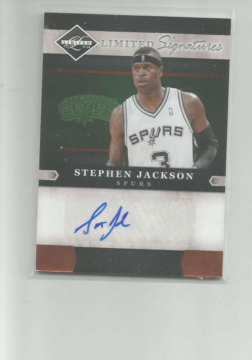 2011-12 Limited Signatures #5 Stephen Jackson/49