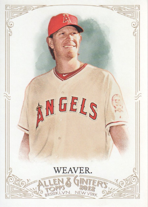 2012 Topps Allen and Ginter #124 Jered Weaver