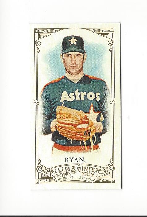 2012 Topps Allen and Ginter Mini No Card Number #345 Nolan Ryan
