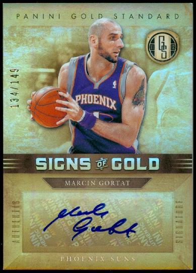 2011-12 Panini Gold Standard Signs of Gold #36 Marcin Gortat/149