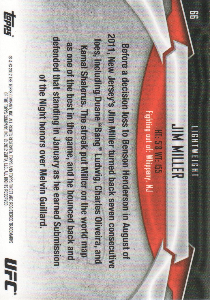 2012 Finest UFC BASE MMA Cards Pick from List - Bild 19 von 31