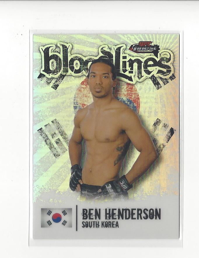 2012 Topps Finest UFC Bloodlines (Refractor) Insert Singles - You Choose - Picture 5 of 11