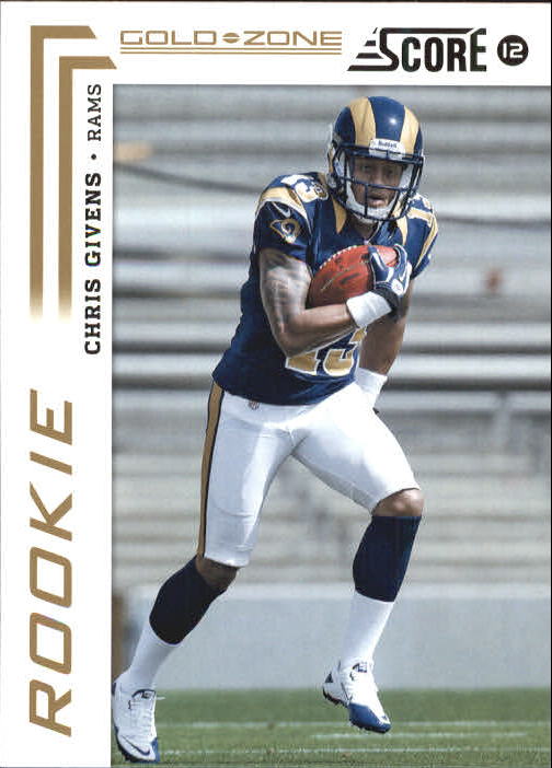2012 Score Gold Zone #314 Chris Givens