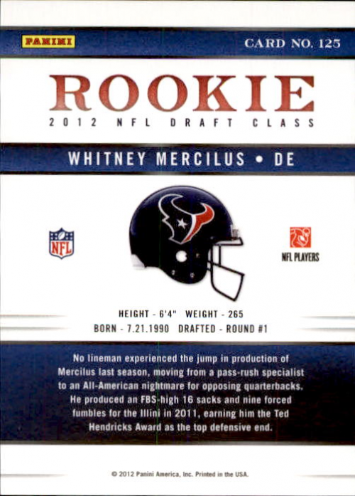 B0500- 2012 Elite Football Card #s 1-200 +Inserts -You Pick- 15+ FREE US SHIP - Picture 111 of 150