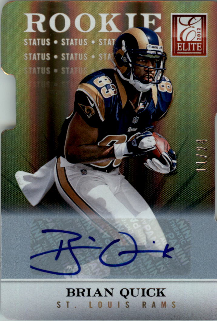 2012 Elite Status Autographs #161 Brian Quick Auto /24 - FB | eBay