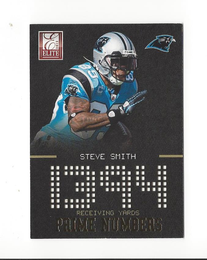 2012 Elite Prime Numbers Gold #3 Steve Smith WR