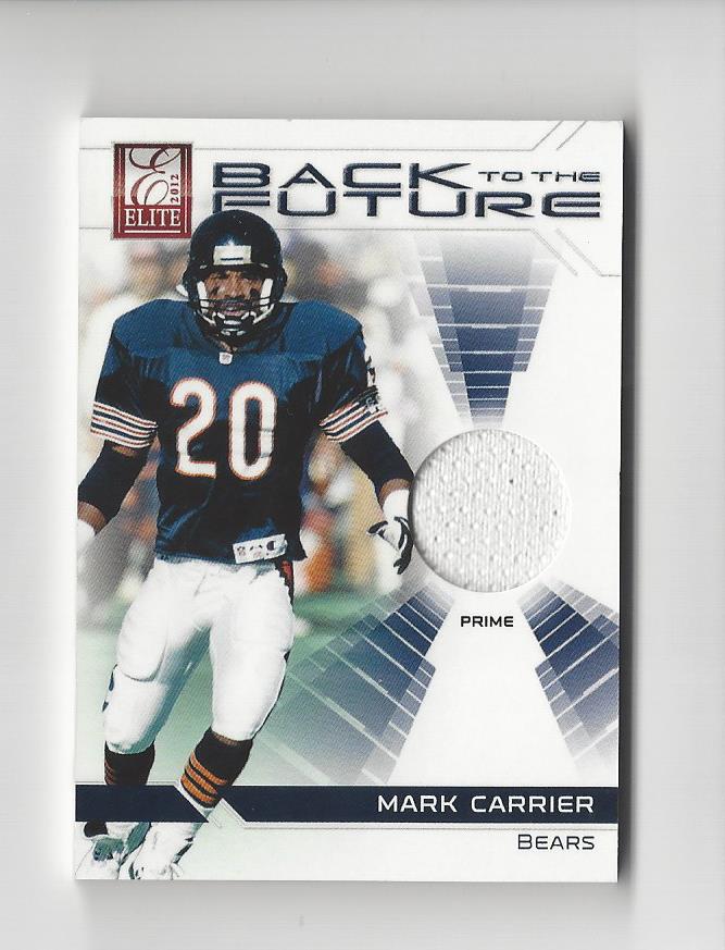 2012 Elite Back to the Future Jerseys Prime #10 Mark Carrier/99