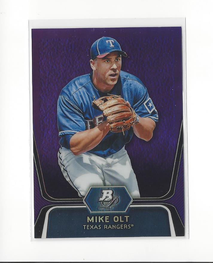 2012 Bowman Platinum Prospects Purple Refractors #BPP30 Mike Olt