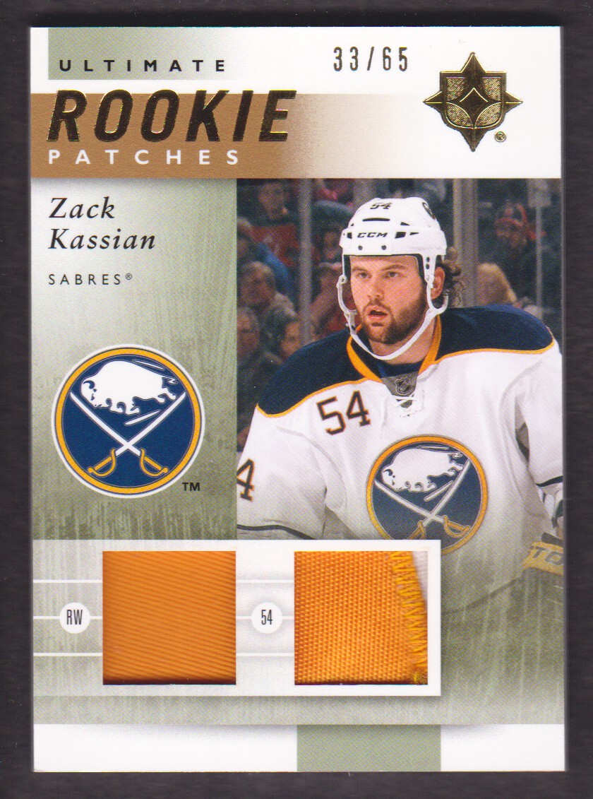 2011-12 Ultimate Collection Ultimate Rookie Patches #URJZK Zack Kassian