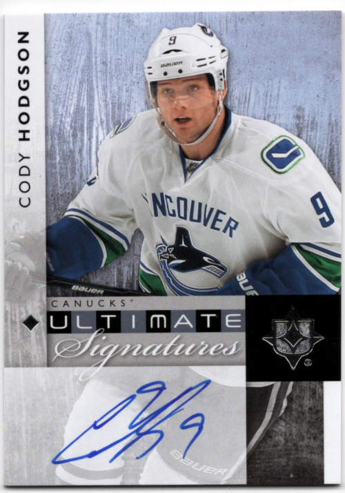 2011-12 Ultimate Collection Ultimate Signatures #USCH Cody Hodgson E
