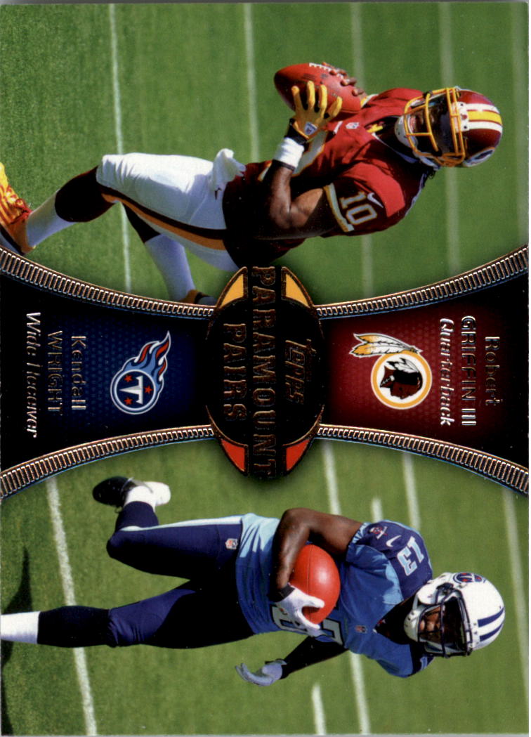 2012 Topps Paramount Pairs #PAGW Robert Griffin III/Kendall Wright