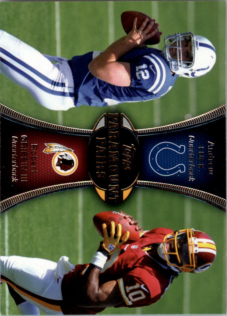 2012 Topps Paramount Pairs #PALG Andrew Luck/Robert Griffin III