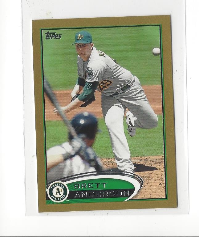 2012 Topps Mini Gold #104 Brett Anderson