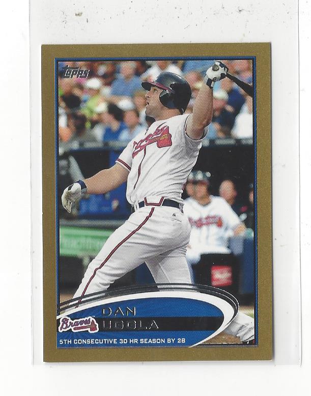 2012 Topps Mini Gold #579 Dan Uggla RB