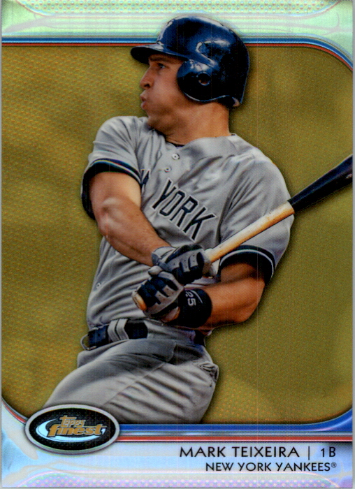 2012 Finest Gold Refractors #31 Mark Teixeira