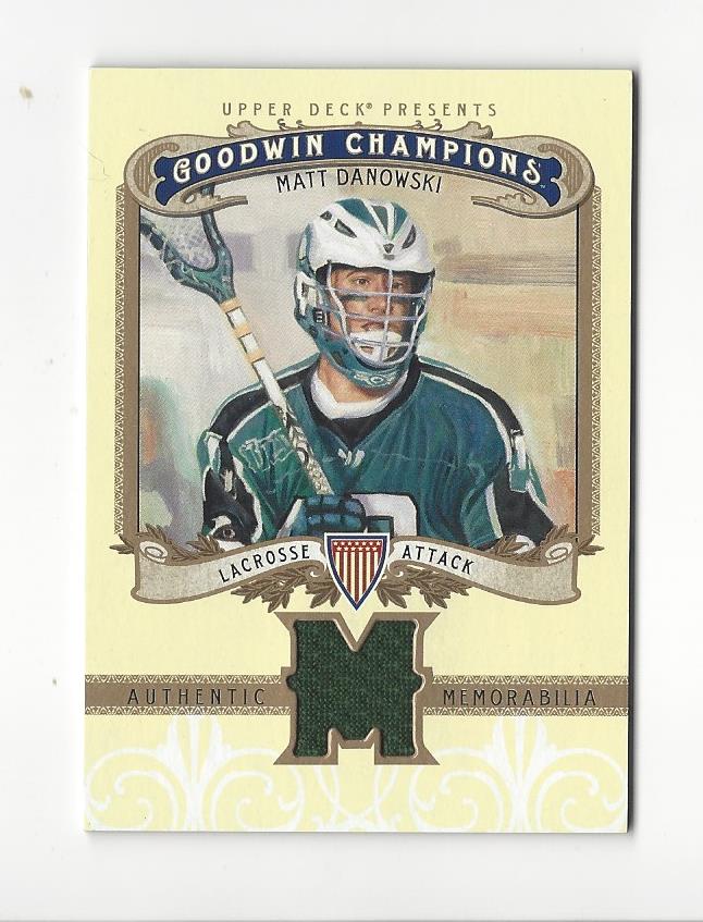 2012 Upper Deck Goodwin Champions Memorabilia #MDA Matt Danowski E