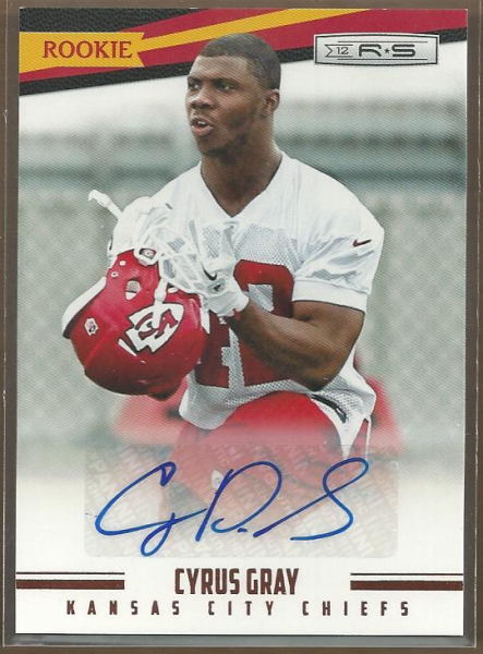2012 Rookies and Stars Autographs #164 Cyrus Gray/499