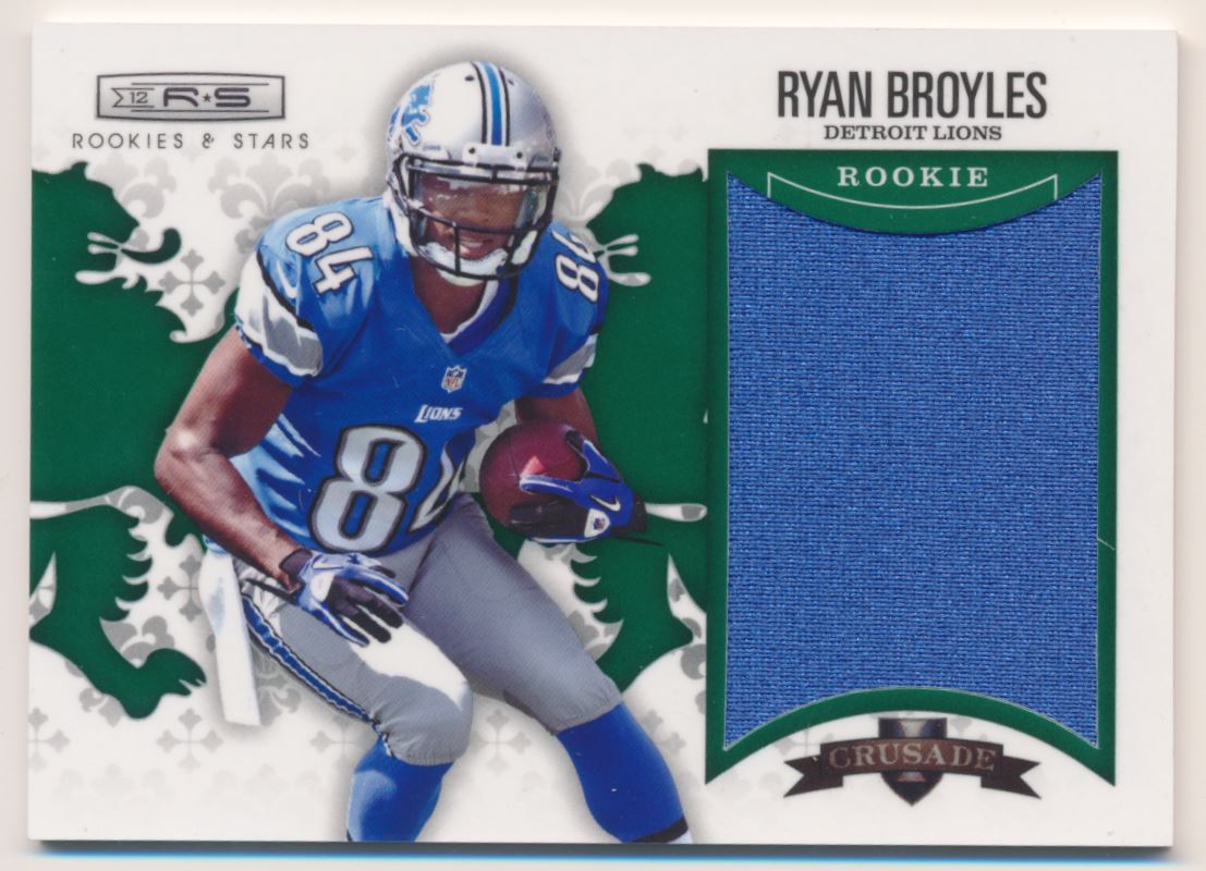 2012 Rookies and Stars Rookie Crusade Materials Green #13 Ryan Broyles